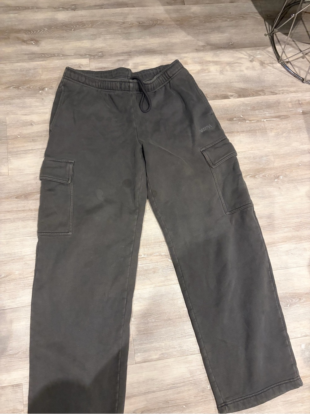 Aritzia dark grey Cargo Track Pants with Drawstring Waist